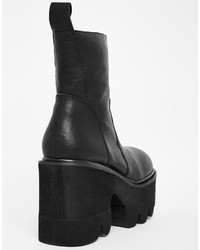 Unif Pact Cleat Platform Ankle Boots