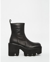 Unif Pact Cleat Platform Ankle Boots