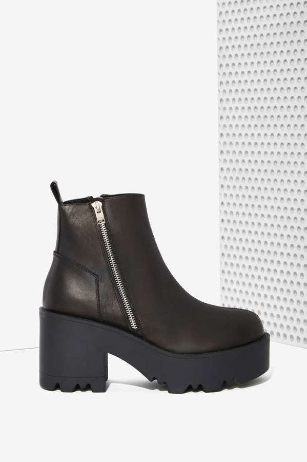Unif Rival Leather Platform Boot, $185 