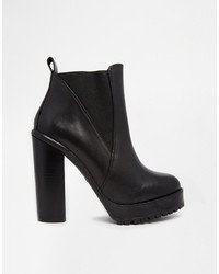 KG by Kurt Geiger Skye Cleated Sole Heeled Ankle Boots