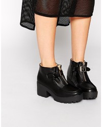 Truffle Collection Buckle Platform Ankle Boots