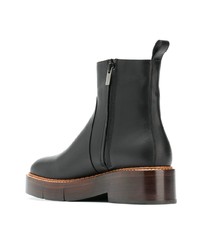 Clergerie Wood Sole Ankle Boots