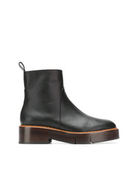 Clergerie Wood Sole Ankle Boots