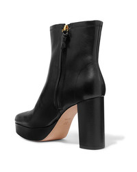 Diane von Furstenberg Yasmine Leather Platform Ankle Boots