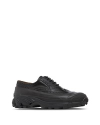 Burberry Brogue Detail Leather Sneakers