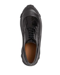 Burberry Brogue Detail Leather Sneakers