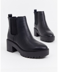 New Look Chunky Chelsea Boot In Black