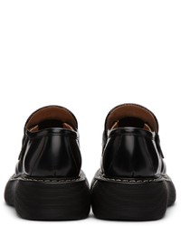 Bottega Veneta Black Swell Loafers