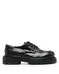 Just Cavalli Crocodile Effect Derby Shoes