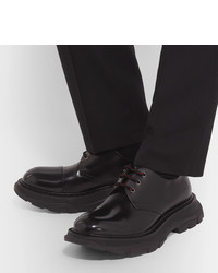 Alexander McQueen Exaggerated Sole Leather Derby Shoes