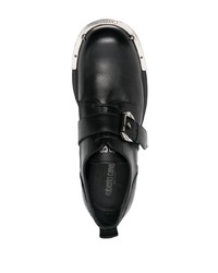 Roberto Cavalli Tiger Tooth Leather Derby Shoes