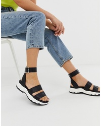 ASOS DESIGN For Real Chunky Sporty Flat Sandals