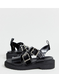 ASOS DESIGN Wide Fit Fate Chunky Flat Sandals