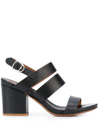 Buttero Chunky Heel Buckled Sandals