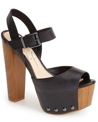 Jessica Simpson Dlyn Studded Leather Platform Sandal