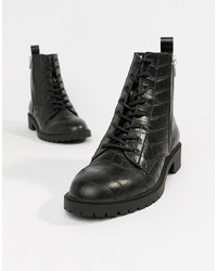 ASOS DESIGN Adrian Lace Up Ankle Boots