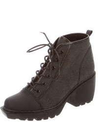 Opening Ceremony Grunge Lace Up Booties
