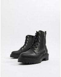 ASOS DESIGN Abra Chunky Lace Up Boots