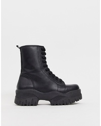 ASOS DESIGN Amber Chunky Lace Up Boots