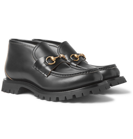 Gucci Horsebit Leather Loafers, $774 | MR PORTER | Lookastic