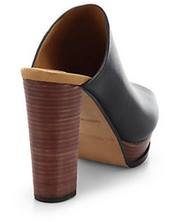 See by Chloe Leather Open Toe Mules