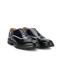Weber Hodel Feder Black Blue Chunky Sole Oxford Shoes