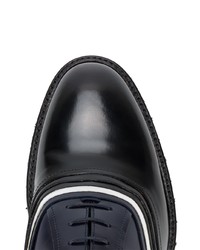 Weber Hodel Feder Black Blue Chunky Sole Oxford Shoes