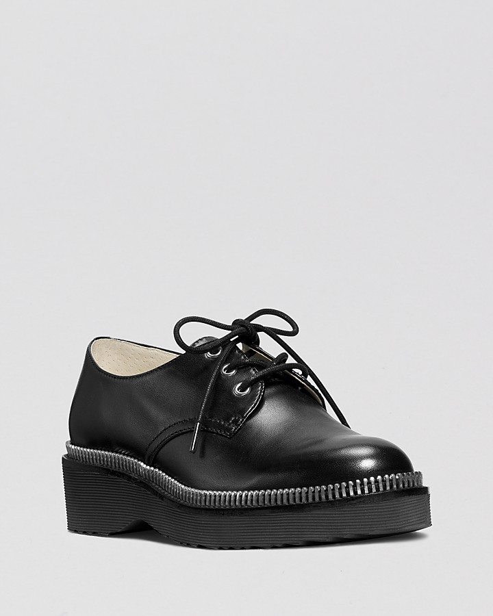 platform lace up oxfords