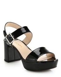 Black Chunky Leather Sandals