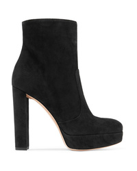 Gianvito Rossi Brook 120 Suede Platform Ankle Boots