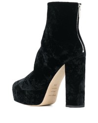 Sergio Rossi Chunky Heel Ankle Boots