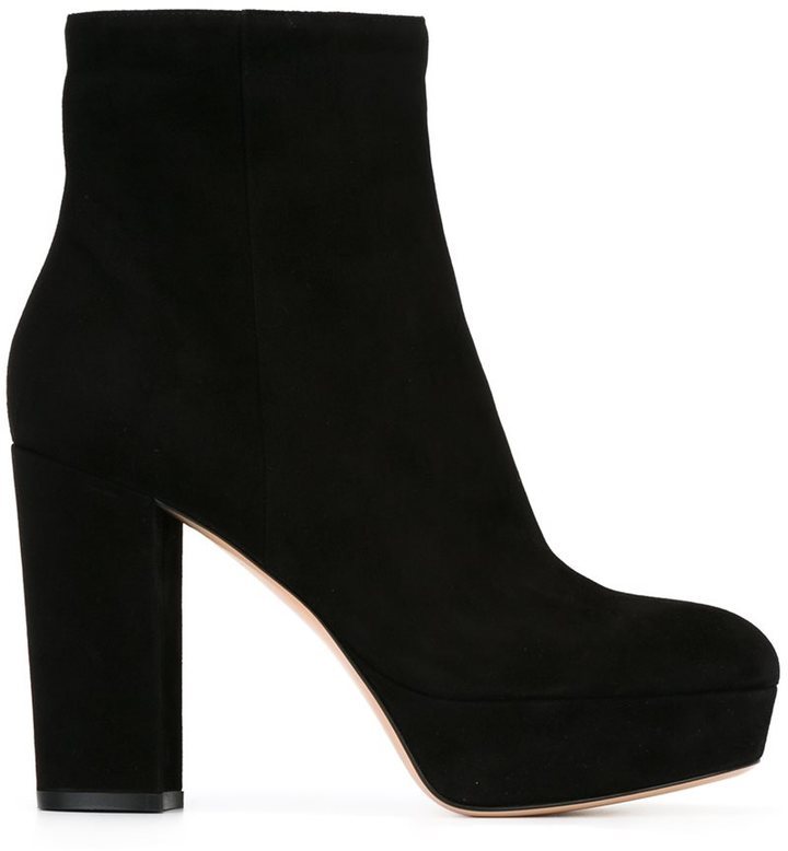 chunky suede ankle boots