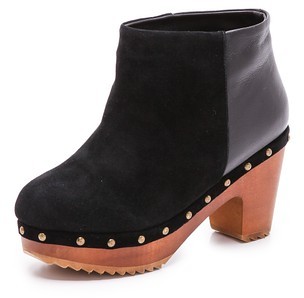 clog ankle boots