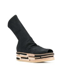 Rick Owens Stacked Platform High Ankle Boots