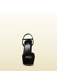 Gucci Suede Platform Sandal