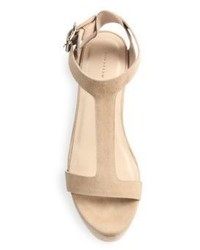 Loeffler Randall Minette Suede Platform Wedge Sandals