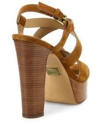 Michael Kors Michl Kors Collection Gramercy Suede Platform Sandals