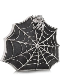 Bernard Delettrez Black Ponyhair Clutch Wweb And Spider