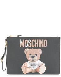 Moschino Big Bear Pouch Clutch Bag
