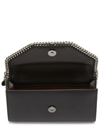 Stella McCartney Black Falabella Box Clutch Bag