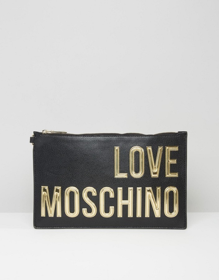 love moschino clutch bag