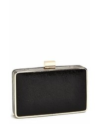 Expressions NYC Crinkle Box Clutch Black