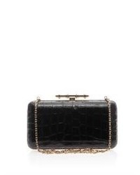 Givenchy Obsedia Minaudire Leather Box Clutch