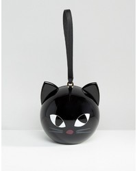 Lulu Guinness Kooky Cat Orb Clutch Bag