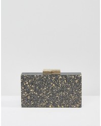Asos Marble Glitter Box Clutch Bag