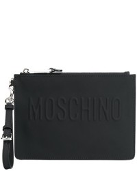 Moschino Embossed Logo Clutch