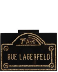 Karl Lagerfeld Rue Lagerfeld Pvc Box Clutch