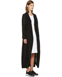 MCQ Alexander Ueen Black Transparent Long Coat