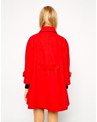 Asos Collection Swing Coat With Seam Detail