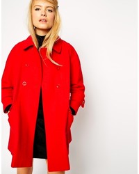 Asos Collection Swing Coat With Seam Detail